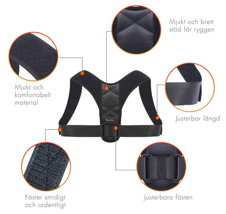 detaljerad beskrivning av backzter hållningsväst